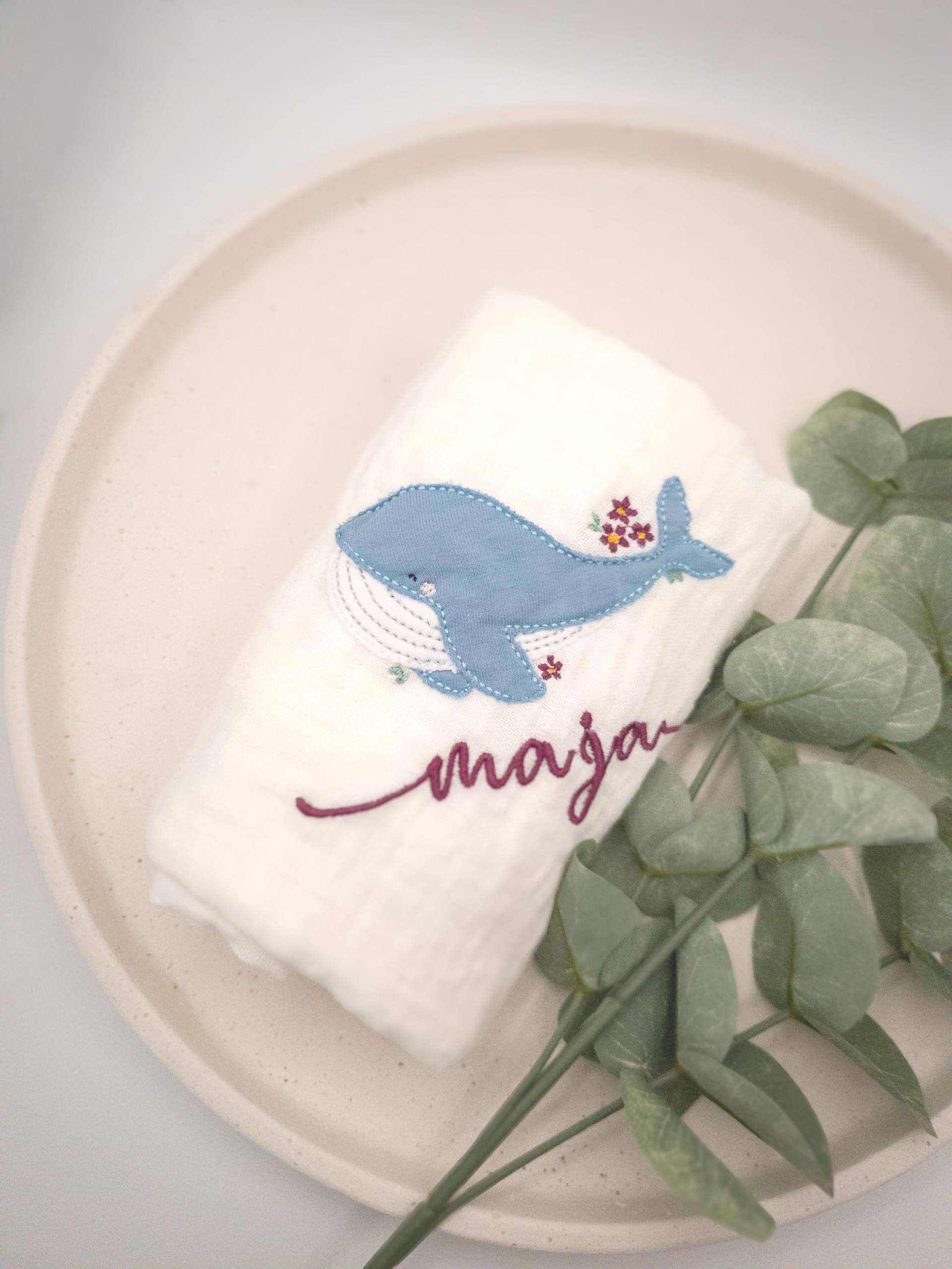 Spucktuch/Mulltuch Windeltuch Aus Musselin, Personalisiert Mit Name Und Motiv Spucktuch/Mulltuch Windeltuch Aus Musselin, Personalisiert Mit Name Und Motiv von Etsy - SilviaFloriani