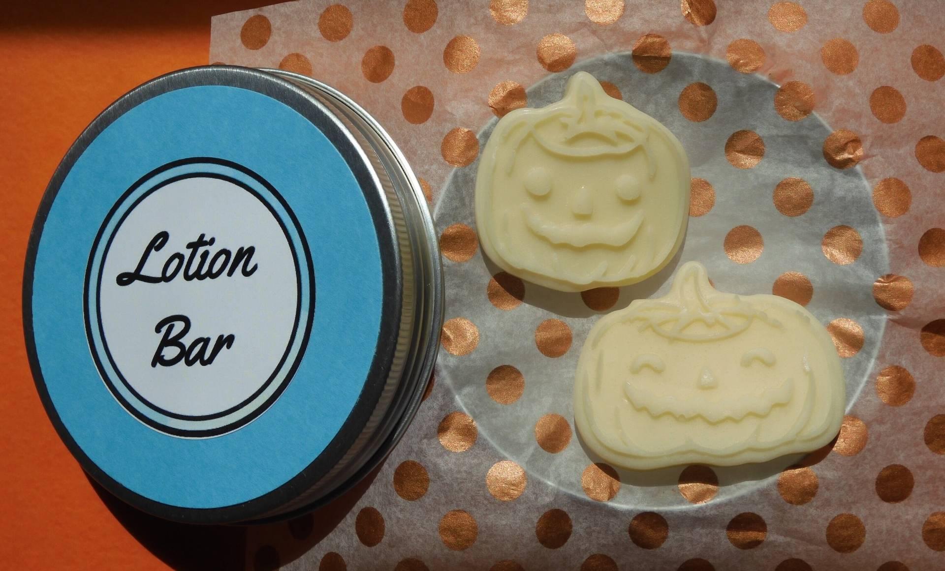 Halloween Kürbis Lotion Bars | Lotionsstangen Natürliche Party Favor Kleine - 2Er Set von Etsy - SimplyMadeNaturalCo