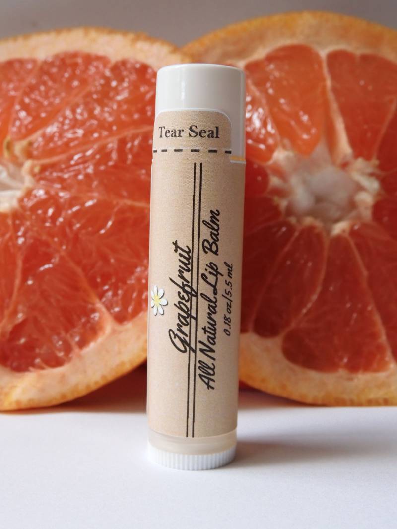 Natürlicher Grapefruit Lippenbalsam | Chapstick Zitrus Süßer Lippenbutter Grapefruitbalm Fruchtige Lippe von Etsy - SimplyMadeNaturalCo