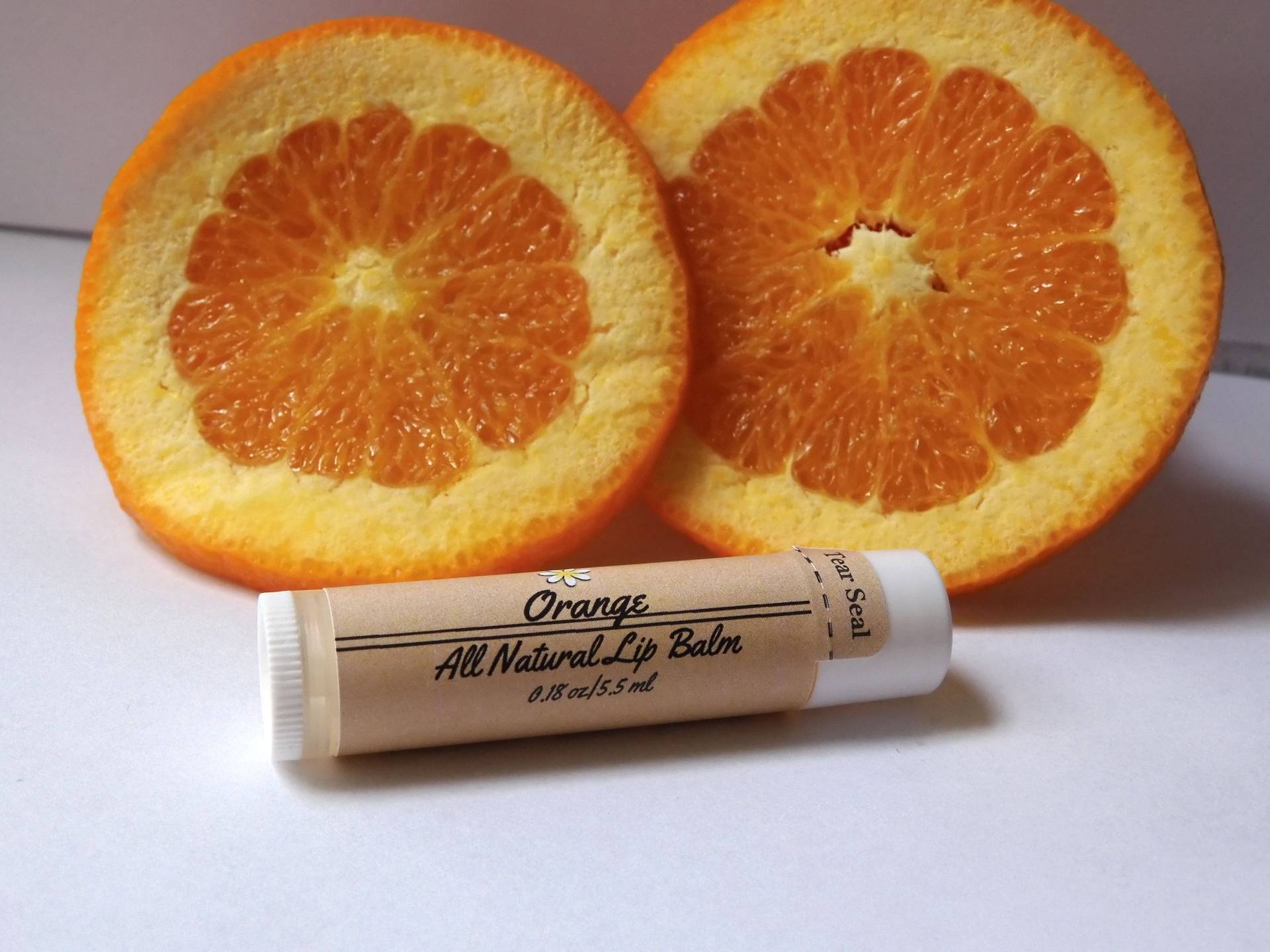 Natürlicher Oranger Lippenbalsam | Zitrus Süßer Fruchtiger Chapstick Orange Lippenbutter Bio Balsam von Etsy - SimplyMadeNaturalCo