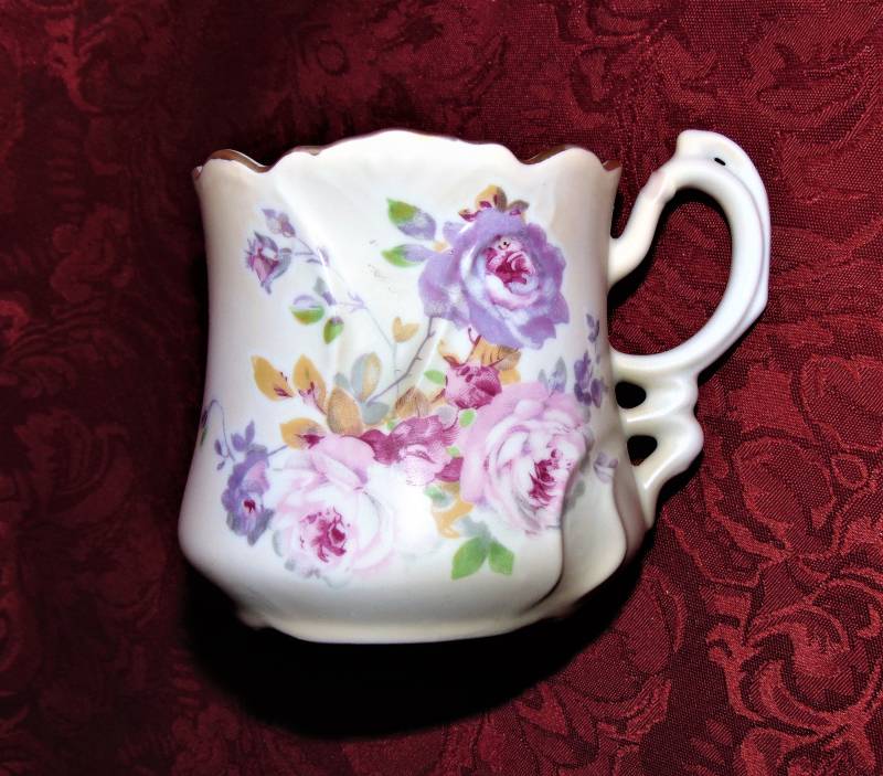 Antike Nippon Rasiertasse Handgemalte Porzellan Blumen von Etsy - SimplyMarvelousMary