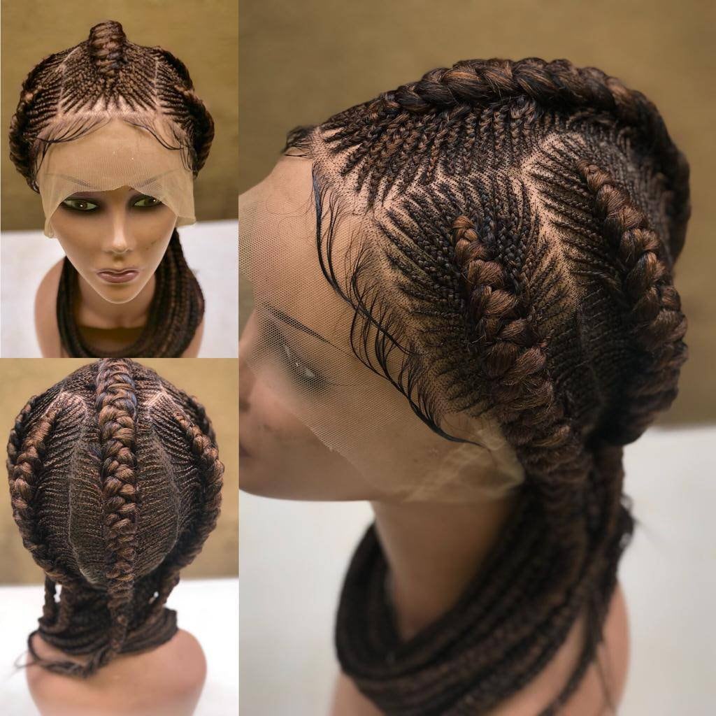 Echthaar Basierte Full Lace Cornrow Perücke von Etsy - Simplygohair123