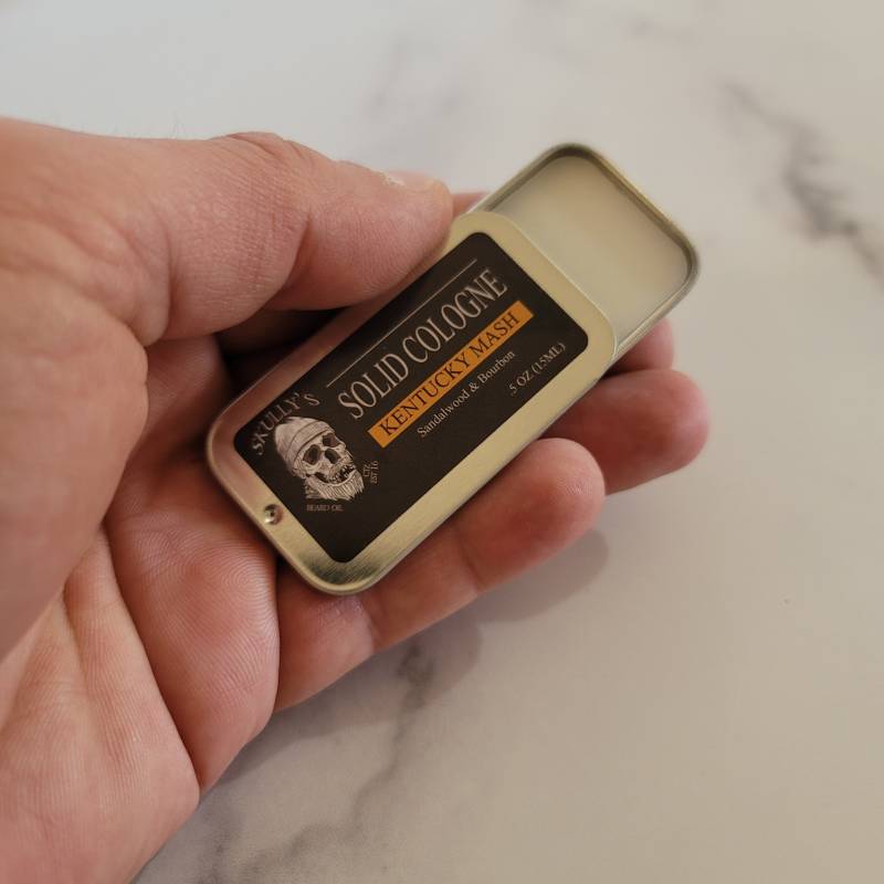 Solid Cologne For Men - Kentucky Mash | Bourbon & Sandelholz von Etsy - SkullysBeardOil