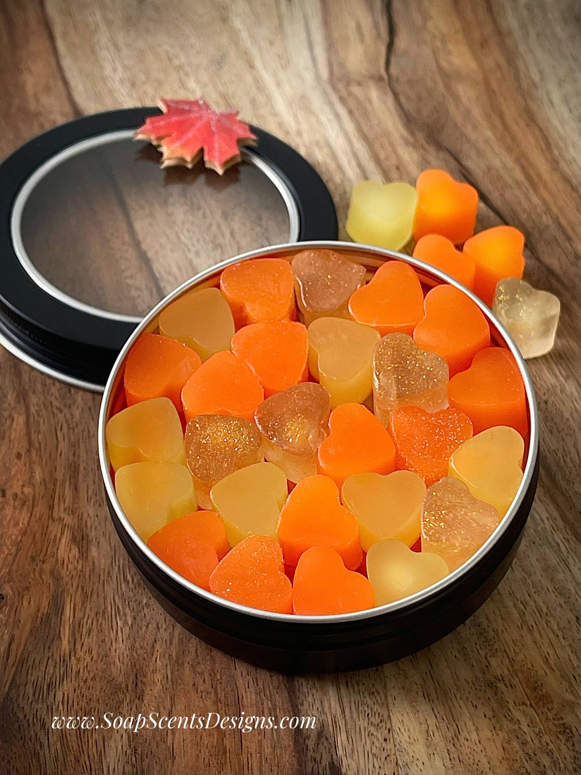 Pumpkin Spice Handgemachte Seifen | Handgemacht Mini Herz Herbst Reisen Kürbiskuchen Geschenke Natur Hochzeit Im Herbsts Badezeit von Etsy - SoapScentsDesigns