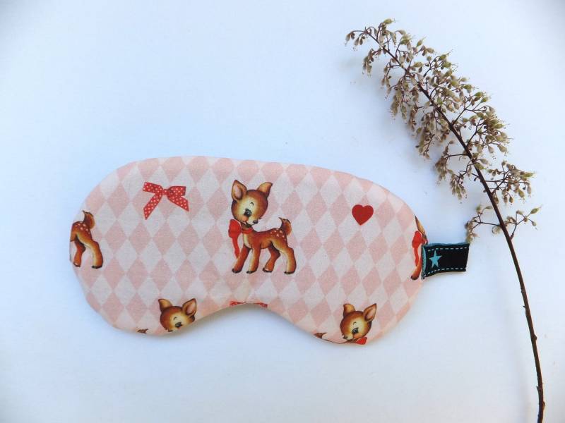 Kinder Schlafmaske Bambi, Schlaf Brille Zum Wenden, Gesichtsmaske Reine Baumwolle von Etsy - Sofeinsein