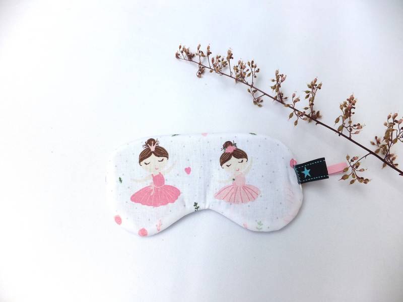 Kinder Schlafmaske Verstellbar, Schlaf Brille Ballerina, Gesichtsmaske Reine Baumwolle von Etsy - Sofeinsein