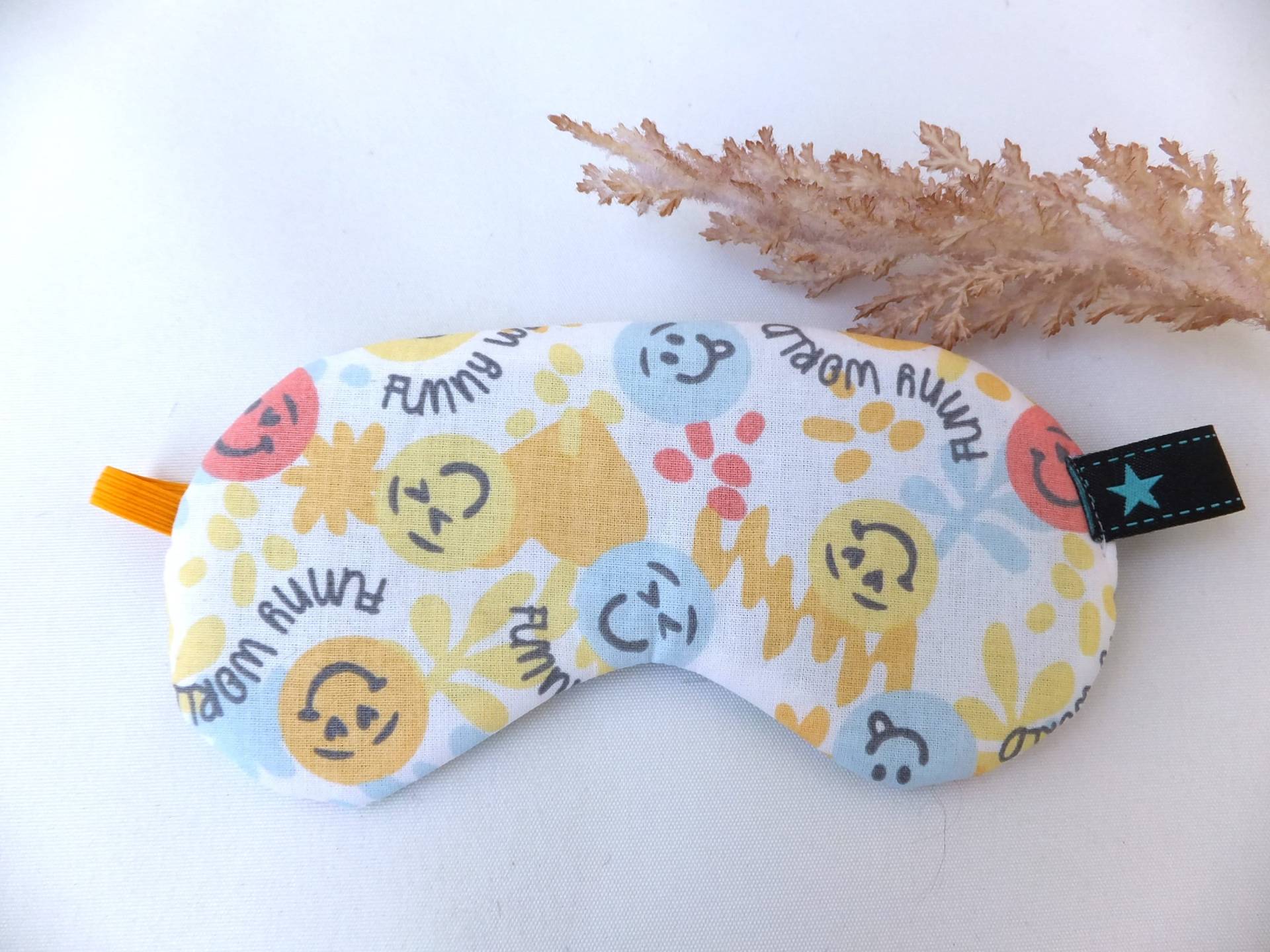 Kinder Schlafmaske Verstellbar, Schlaf Brille Reine Baumwolle, Gesichtsmaske Smile von Etsy - Sofeinsein