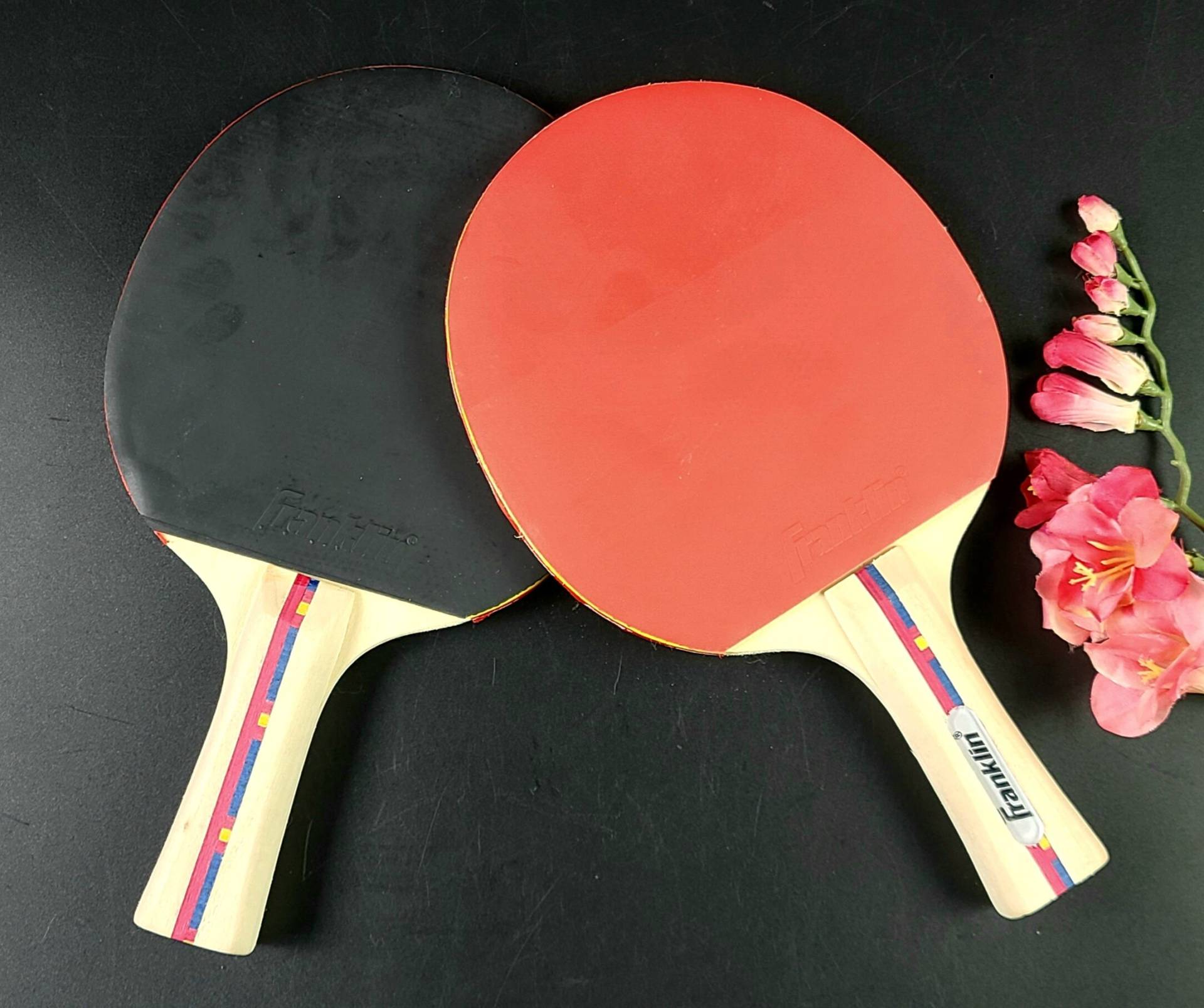 Franklin Tischtennis-Set, Paddel - Rot Und Schwarz Ausgezeichneter Zustand von Etsy - SoulTreasureGoods