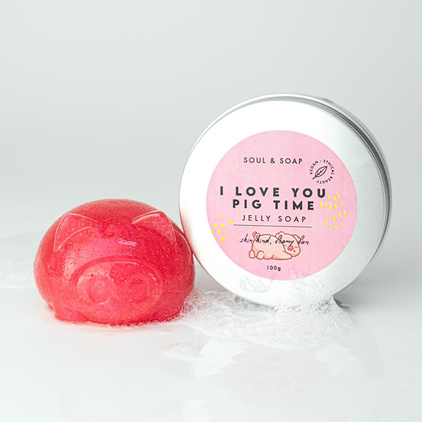 I Love You Schwein Zeit Jiggly Jelly Soap - Valentinstag Geschenk Für Ihn Ihre Freundin Freund Galentines Liebe Verwöhnbad Spaß Vegan Geburtstag von Etsy - SoulandSoap