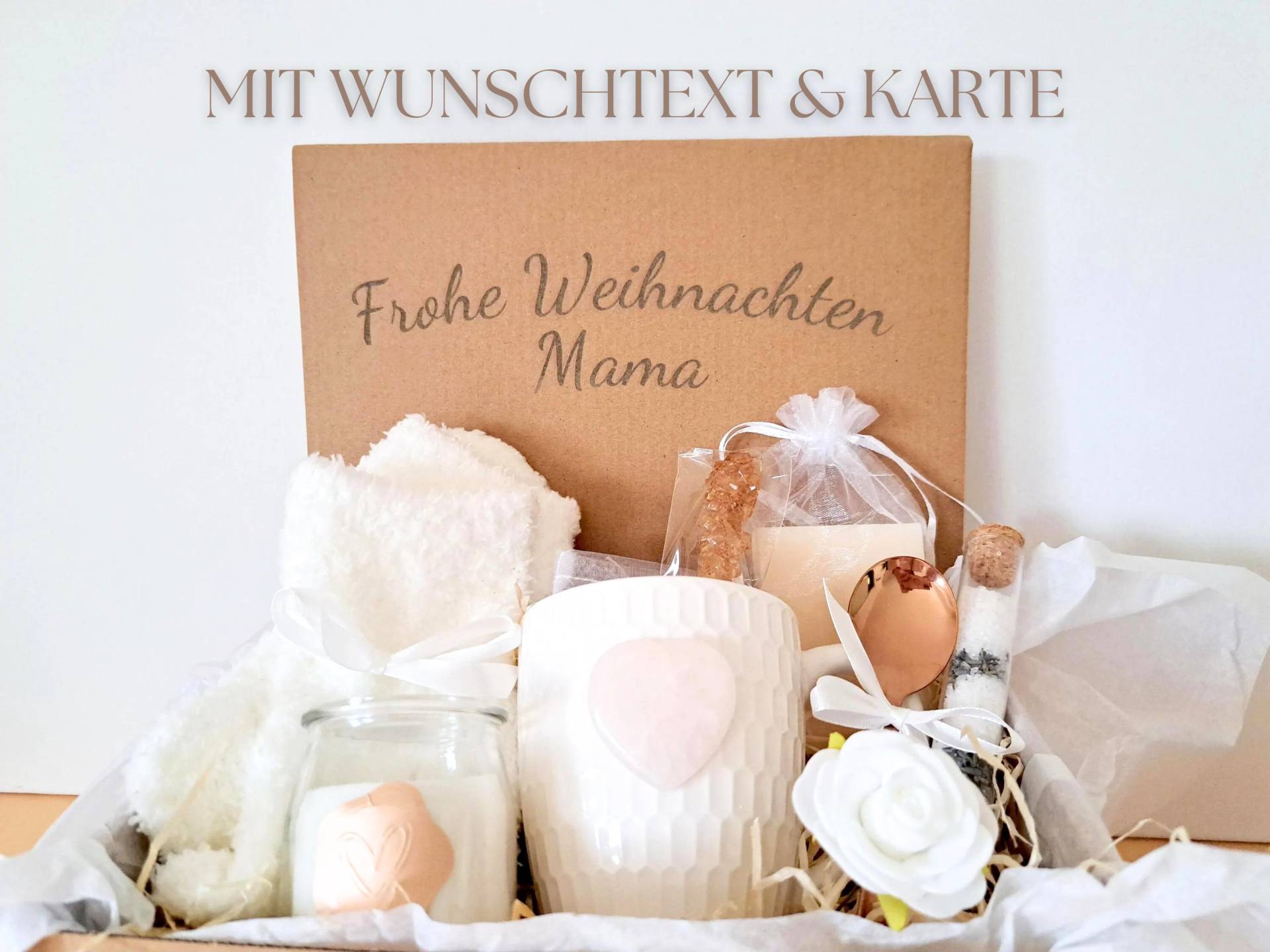 Geschenk Weihnachten Frau Personalisiert Wellness Geschenkbox Karte Wunschtext Dankeschön Freundin von Etsy - SoulgoodiesDesigns