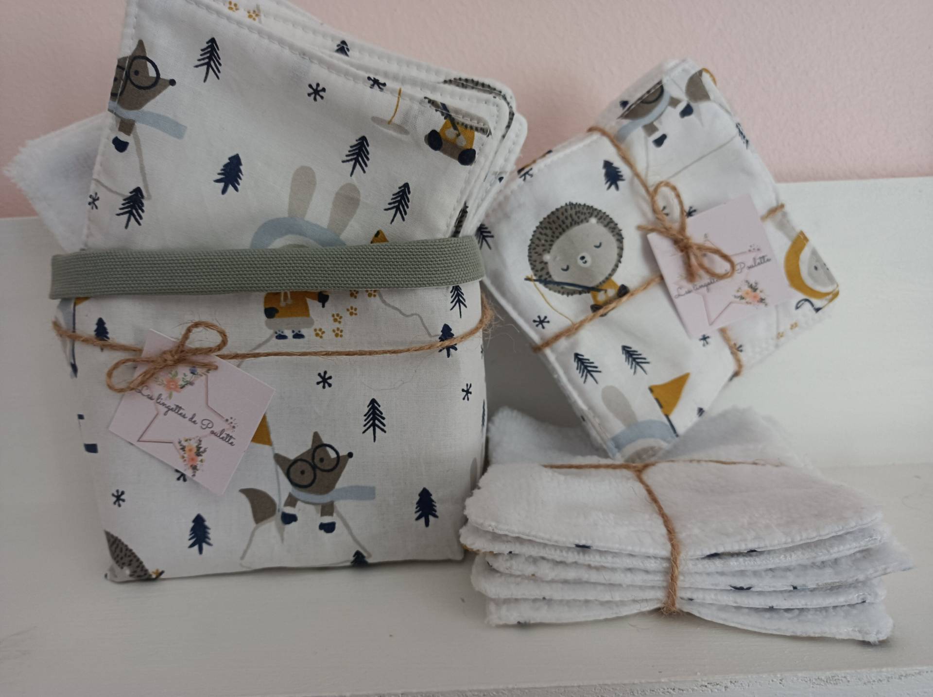 Kit Pfanne Und Tücher Muster Eskimos Für Babys von Etsy - Souricettecouture