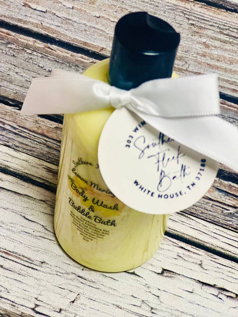 Lemon Meringue Body Wash & Schaumbad von Etsy - SouthernFleekBath