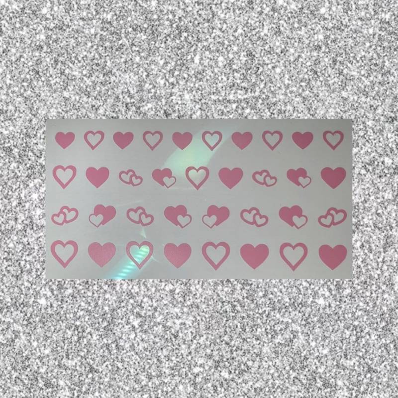 Hohle Herzen Nail Art Sticker Decals von Etsy - PressOnNailsByJodie