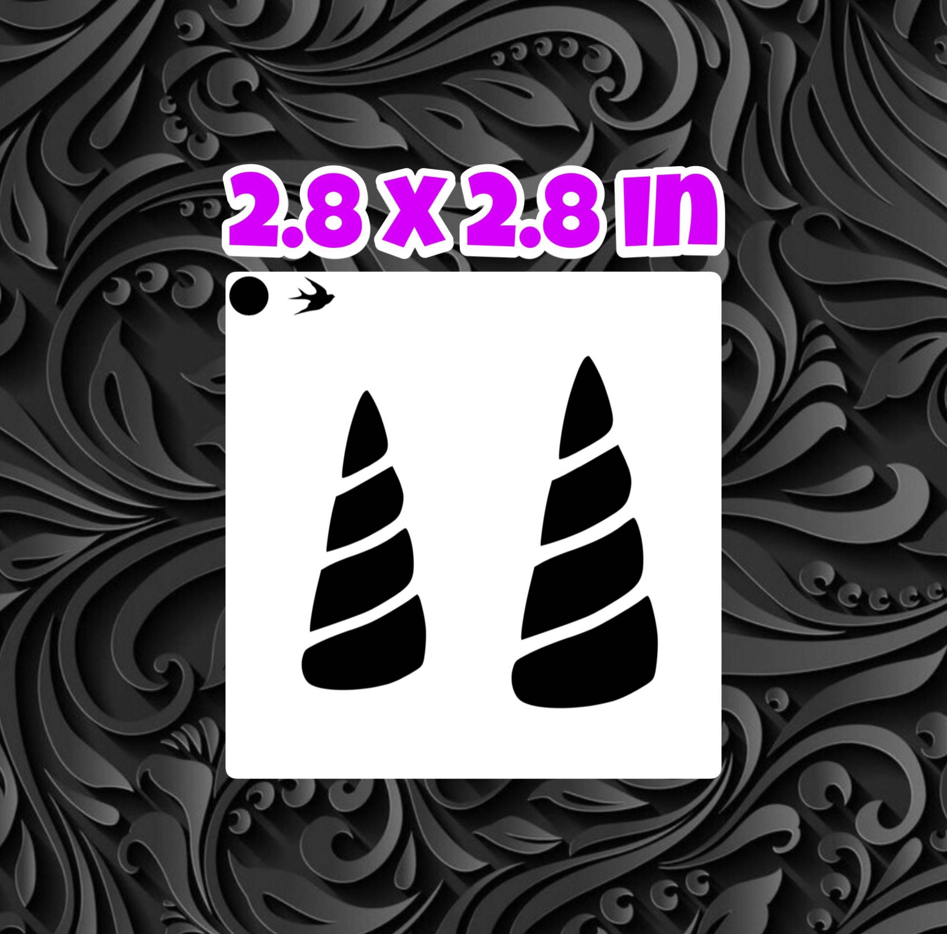 Einhorn Horn Face Painting Schablone Einhorn Horn Face Painting Schablone von Etsy - SparrowStencilSupply