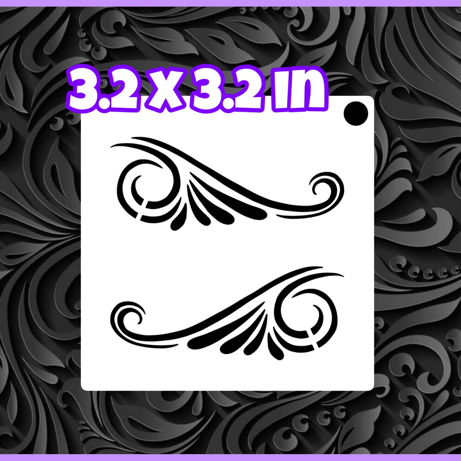 Flourish Gesichtsbemalung Schablone Flourish Gesichtsbemalung Schablone von Etsy - SparrowStencilSupply