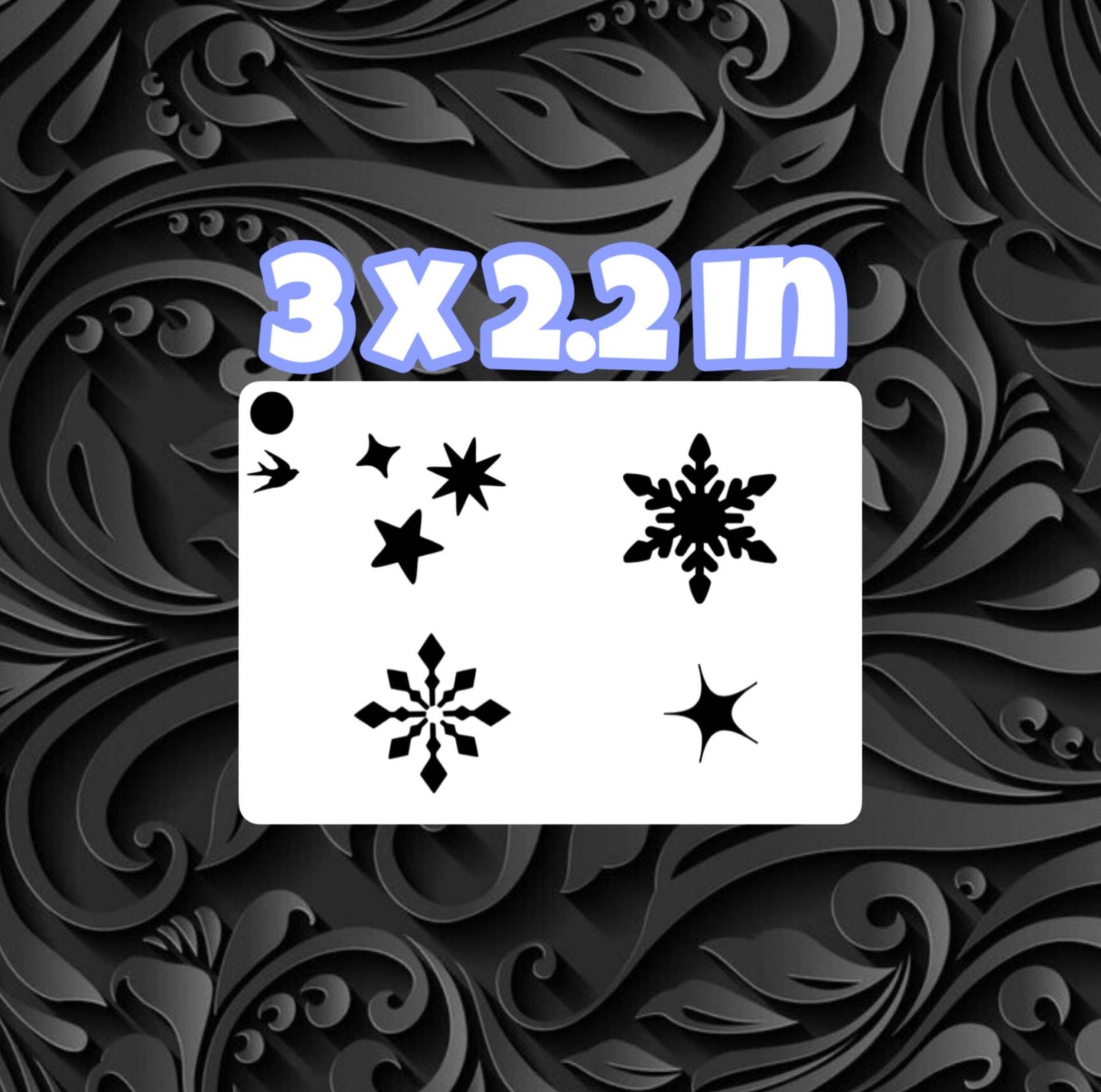 Gefrorene Schneeflocke Gesichtsbemalung Schablone Gefrorene Schneeflocke Gesichtsbemalung Schablone von Etsy - SparrowStencilSupply