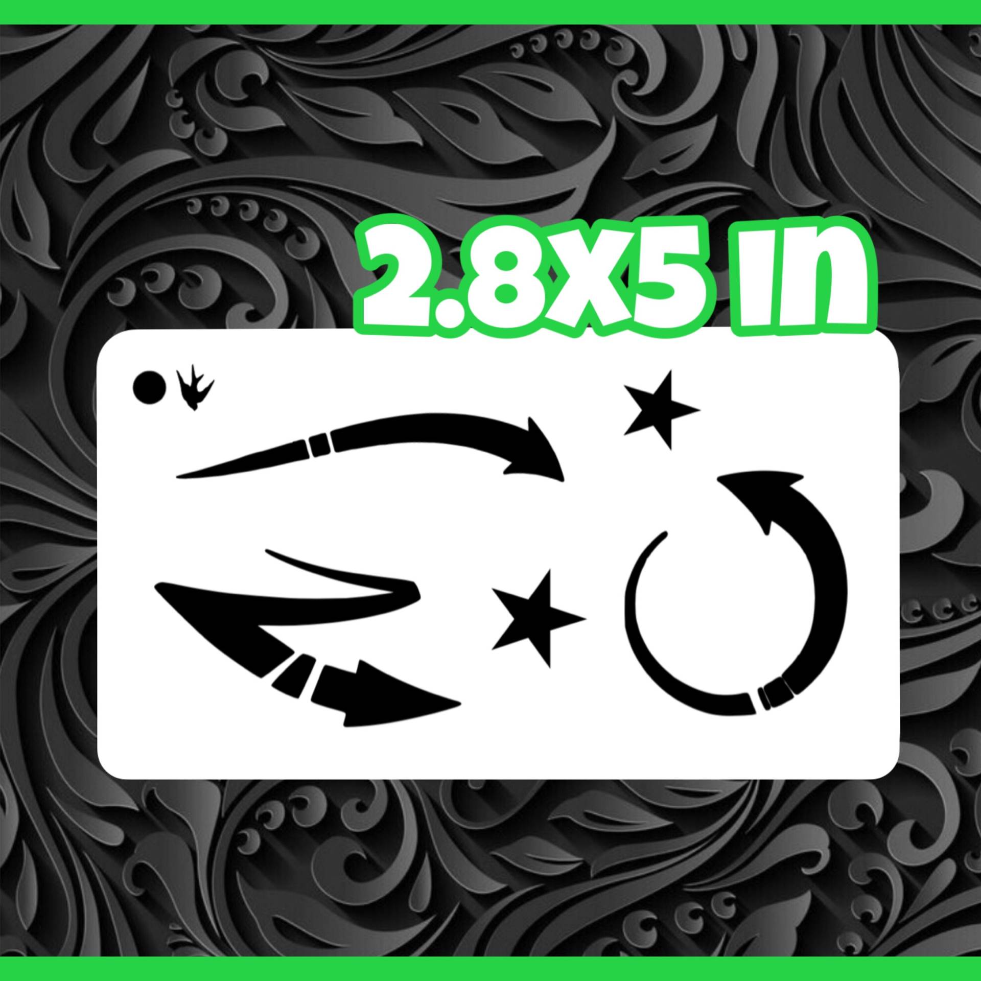 Graffiti Pfeile Schminkschablone Graffiti Pfeile Schminkschablone von Etsy - SparrowStencilSupply