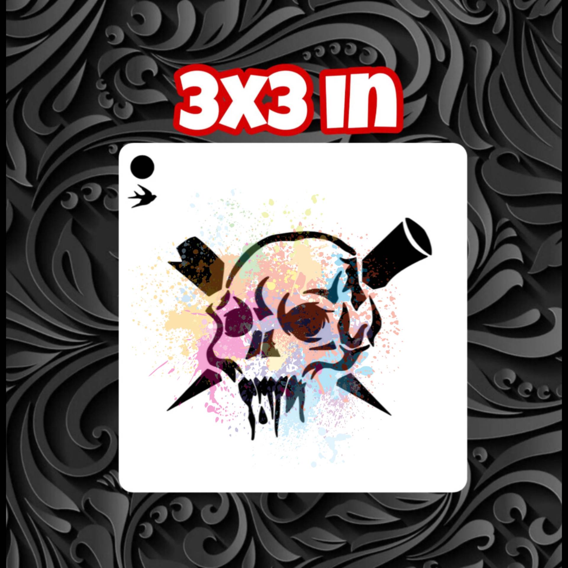 Halloween Schädel Gesichtsmalerei Schablone Halloween Schädel Gesichtsmalerei Schablone von Etsy - SparrowStencilSupply