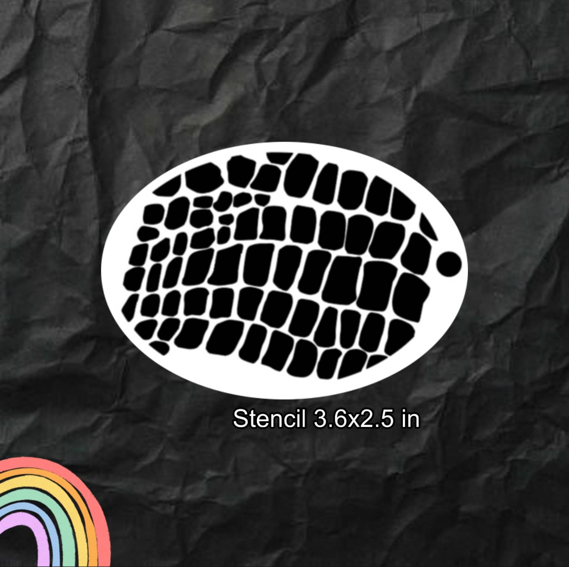 Reptilienschuppen Gesichtsmalerei Schablone Reptilienschuppen Gesichtsmalerei Schablone von Etsy - SparrowStencilSupply