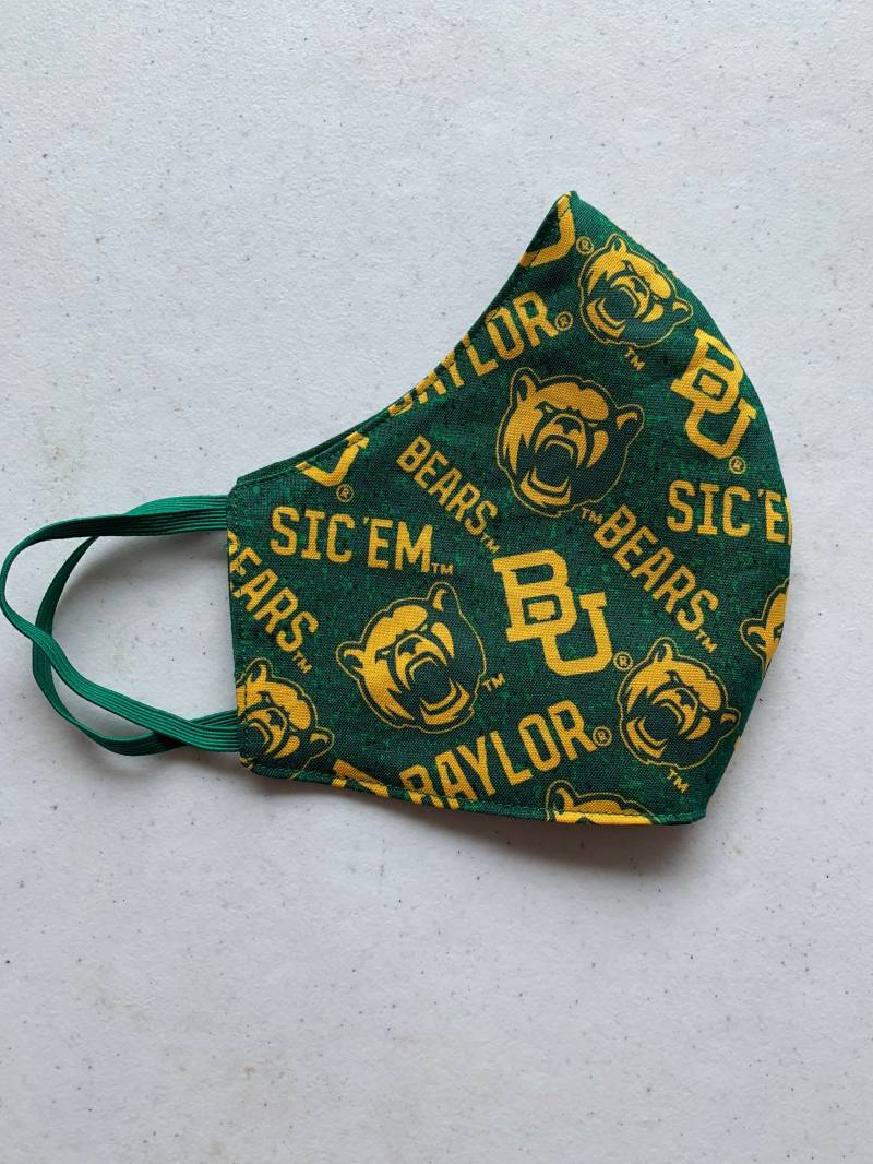 Baylor Bären Gesichtsmaske| Maske| College Gesichtsbedeckung | Ncaa| Bären| Masken| Handgemachte Gesichtsmaske Maske Handgemachtes Gesicht M von Etsy - SportsCollectibles30