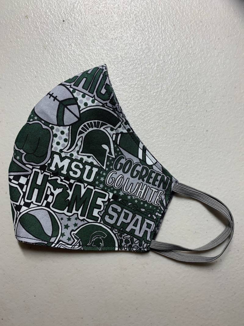 Michigan State Spartans Maske von Etsy - SportsCollectibles30