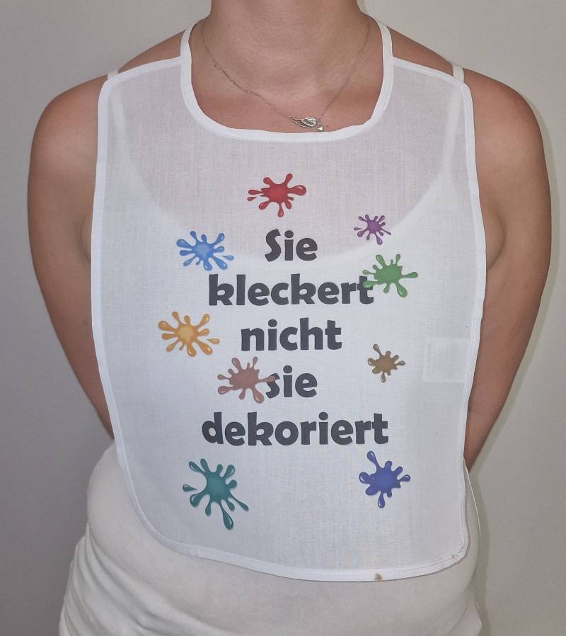 Sie Kleckert Nicht Sie Dekoriert Scherz-Latz Erwachsene Senioren Schlabberlatz Lätzchen Barterl Hangerl Pichel Schlabberlätzchen von Etsy - Spruchdruck