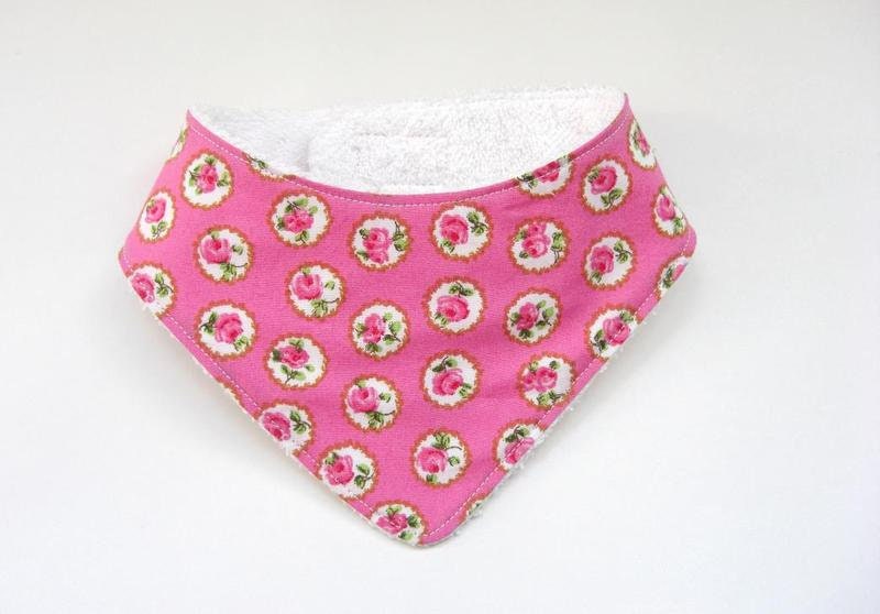 Sabbertuch Gr. S, Babyhalstuch, Rosen, Rosa von Etsy - StDesignDE