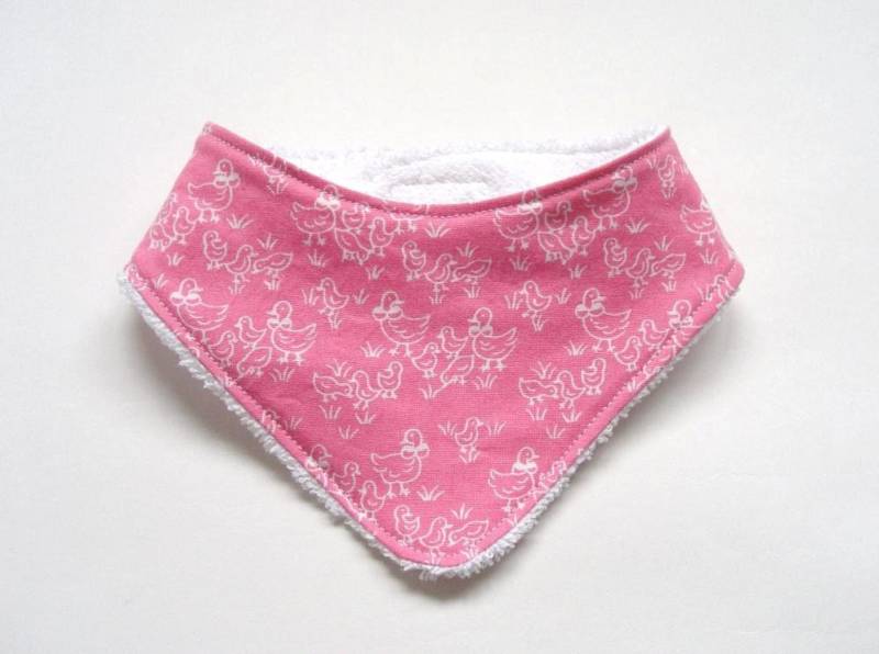 Sabbertuch Gr. S Rosa/Weiß, Babyhalstuch von Etsy - StDesignDE