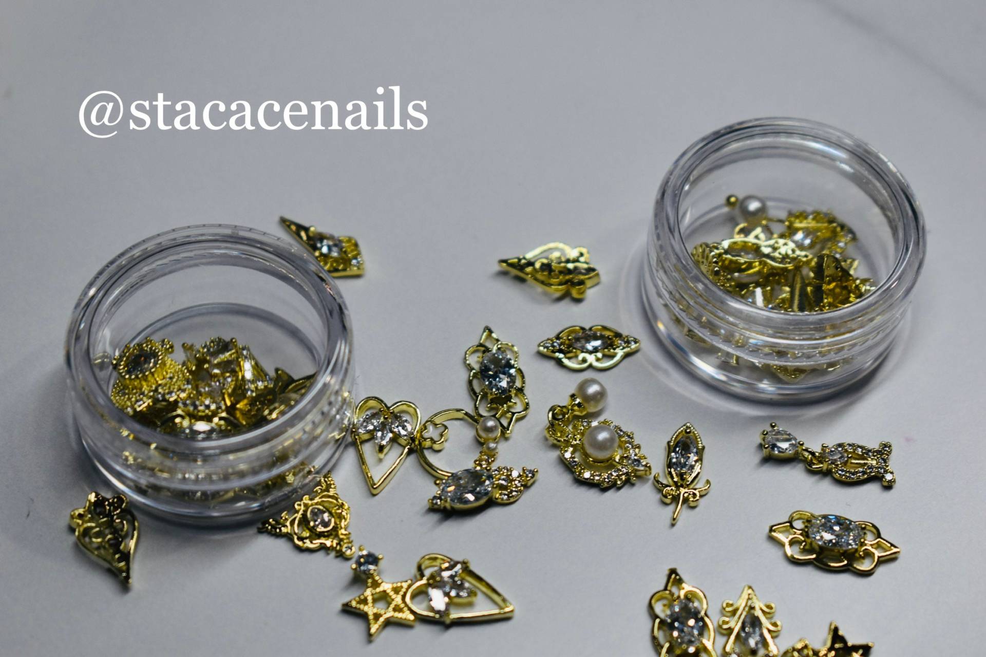 10 Stück Gold Mix Nail Charms von Etsy - StacAceNails