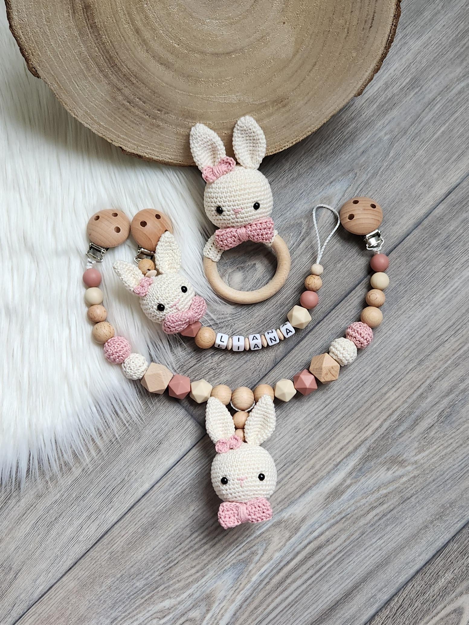 Schnullerkette Hase Mit Namen von Etsy - StaysisShnullerkette