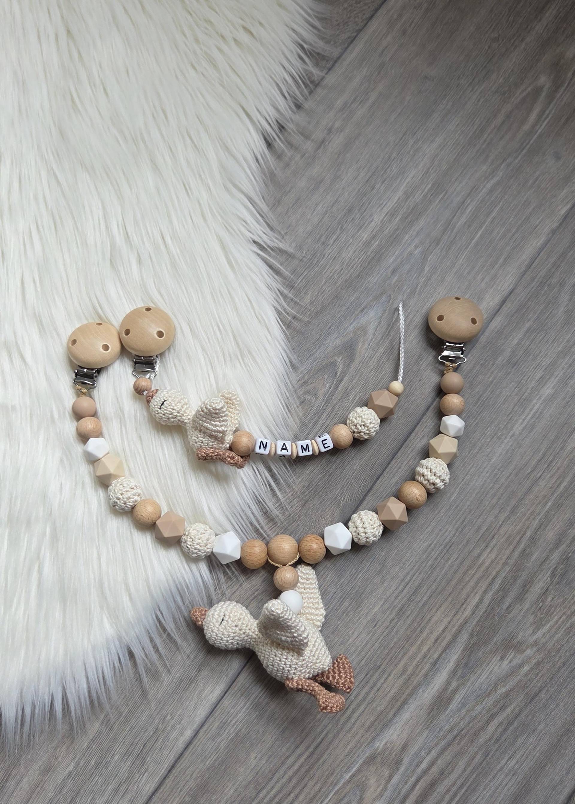 Schnullerkette Mit Namen Gans/Ente Kinderwagenkette, Handarbeit Schnullerkette Mit Namen Gans/Ente Kinderwagenkette, Handarbeit von Etsy - StaysisShnullerkette