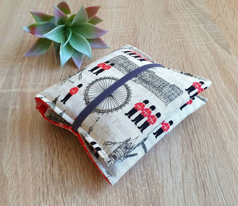 Bindentäschchen Mit London Motiven, Bindentasche, Bindenetui London von Etsy - Steffbags