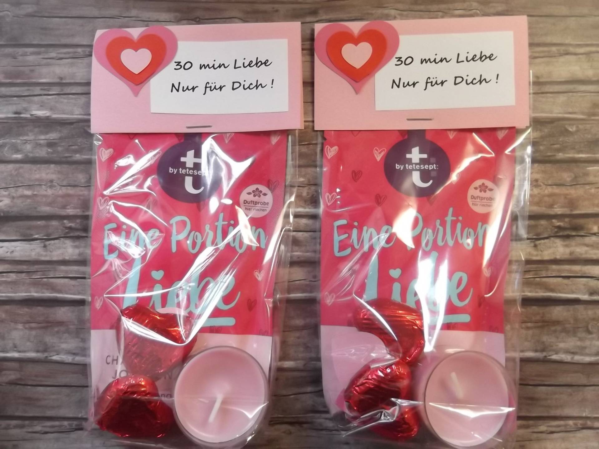 2x 30 Min Liebe - Badezusatz Schokolade + Teelicht Valentinstag Geburtstag Muttertag Geburtstagsgeschenk Frau Weihnachten Weihnachtsgeschenk von Etsy - StempelscheuneSBK