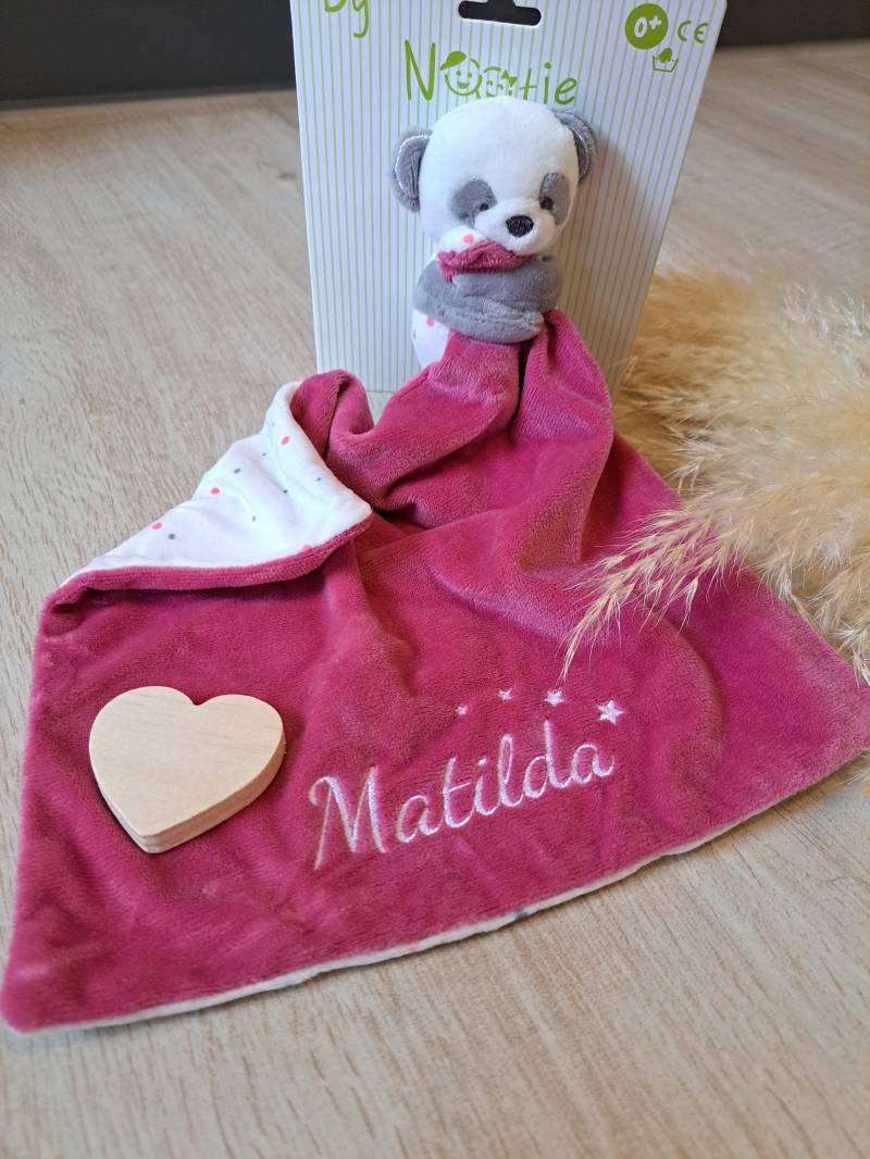 Schnuffeltuch, Schnuffeltier, Kuscheltier Geburtsgeschenk Personalisiert. Babygeschenk Mädchen Zur Geburt. Bestickt von Etsy - SticklieselDE