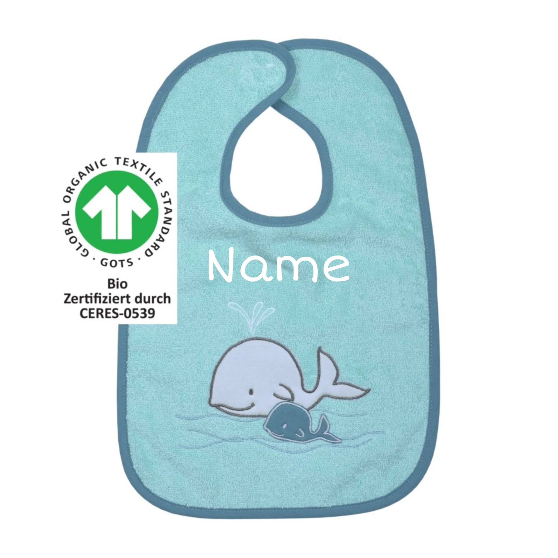 Baby Lätzchen Mit Name Bestickt Klettverschluss | Wal Minze Baby Lätzchen Mit Name Bestickt Klettverschluss | Wal Minze von Etsy - SticklingDE