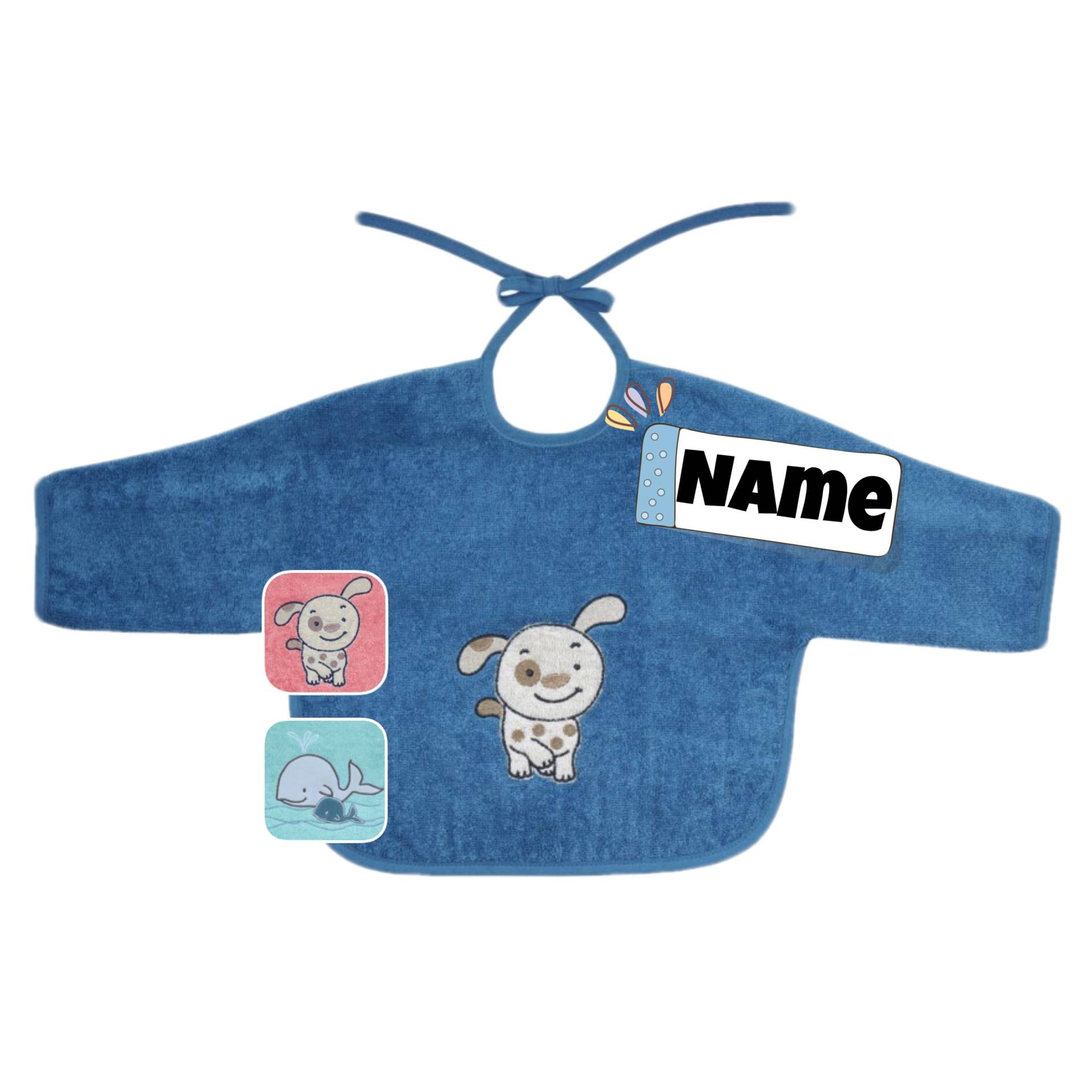 Lätzchen Baby Bestickt Mit Namen | 100% Bio Baumwolle Personalisiert Ärmel Geschenk Name Spucklatz von Etsy - SticklingDE