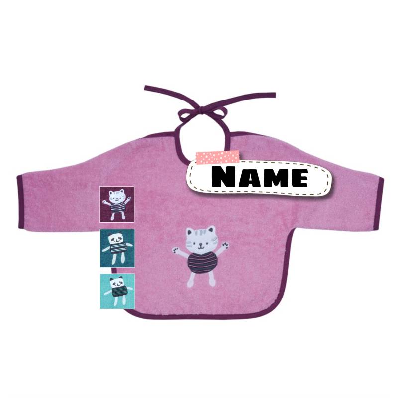 Langarm Lätzchen Baby Bestickt Mit Namen | 100% Baumwolle Personalisiert Ärmel von Etsy - SticklingDE