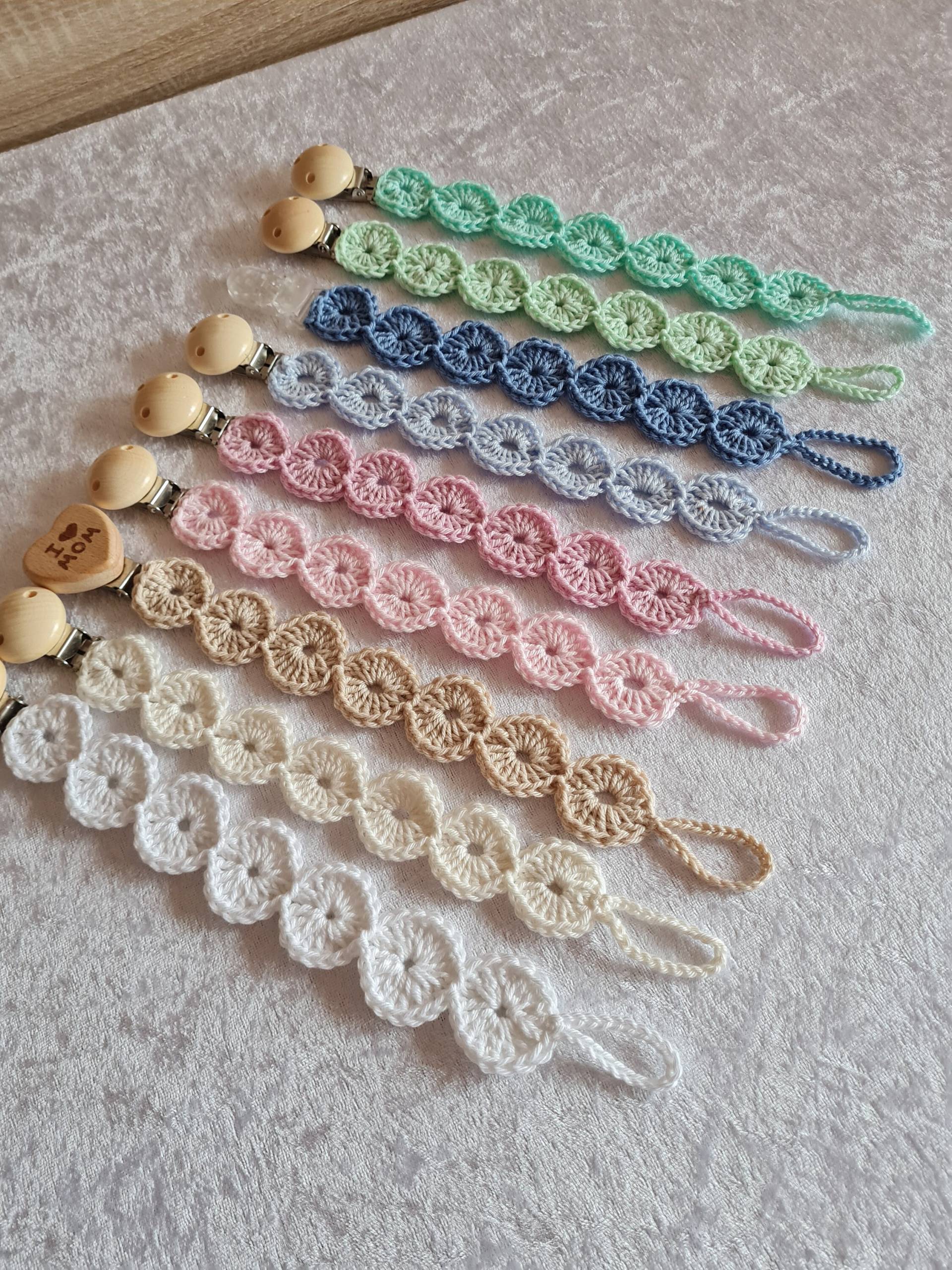 Schnullerkette, Babyparty, Geschenk, Zur Geburt, Zur Taufe, Patengeschenk, Baby, Boy, Girl von Etsy - StrickZeit2020