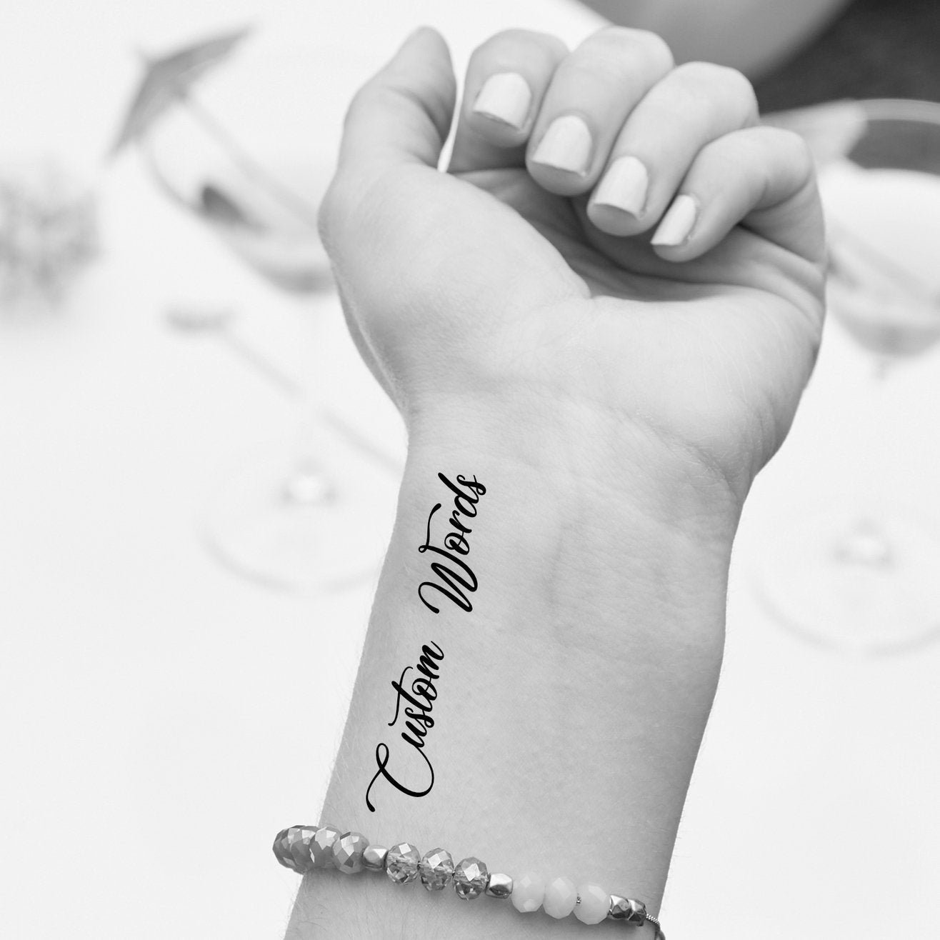 Benutzerdefinierte Temporäre Tattoo Frauen, Personalisierte Handschrift | 3Er Set von Etsy - StudioMelitta