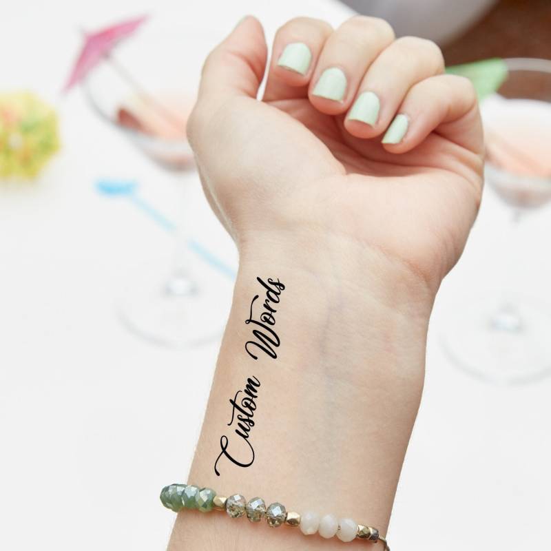 Temporäre Tattoo Individuell Frauen, Personalisierte Handschrift | 3Er Set von Etsy - StudioMelitta