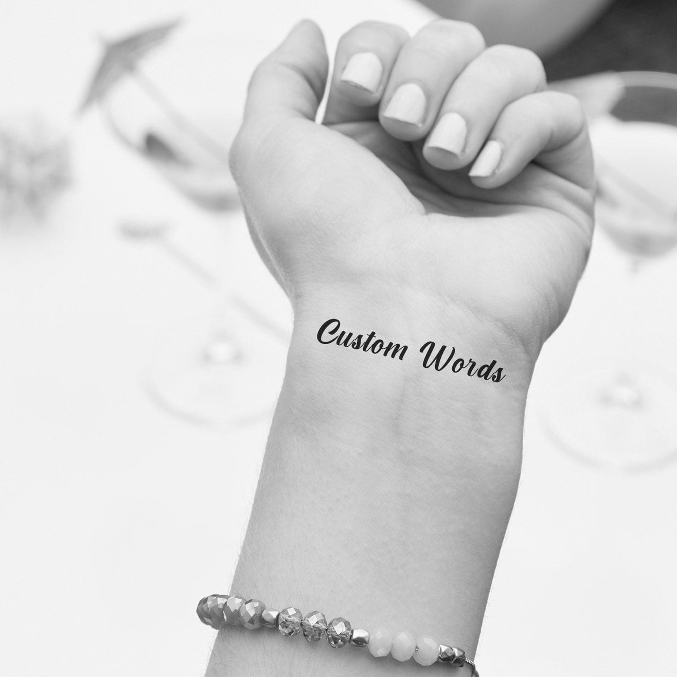 Benutzerdefinierte Temporäre Tattoo Frauen, Personalisierte Handschrift von Etsy - StudioMelitta