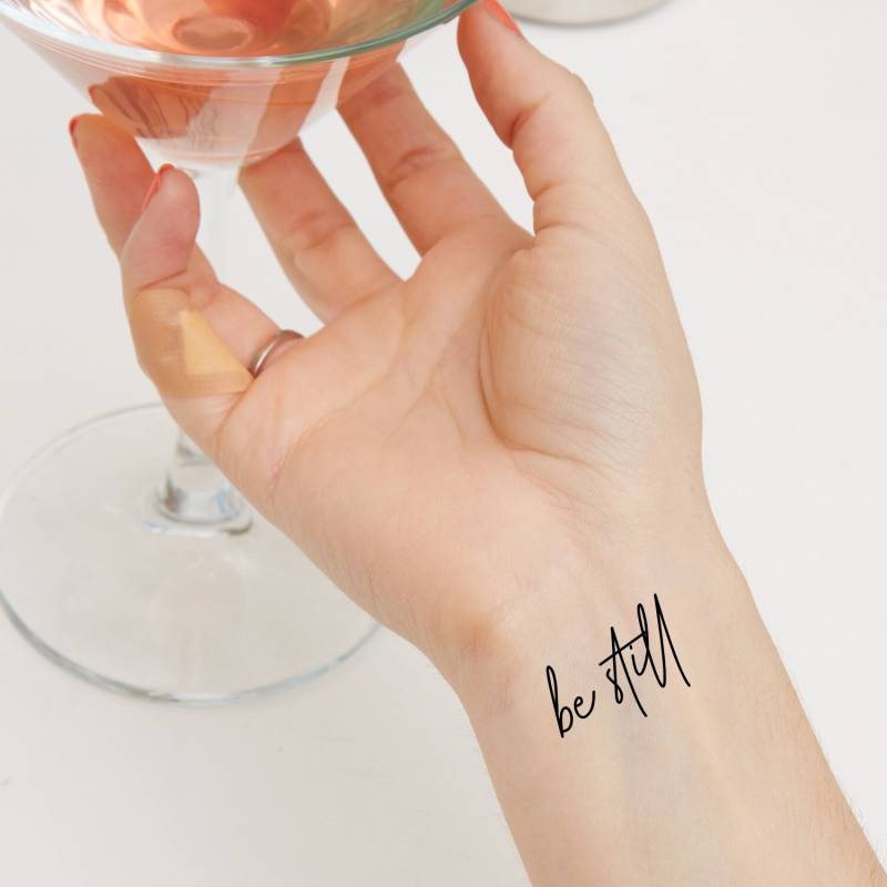 Temporäre Tattoo Frauen, Be Still | 3Er Set von Etsy - StudioMelitta