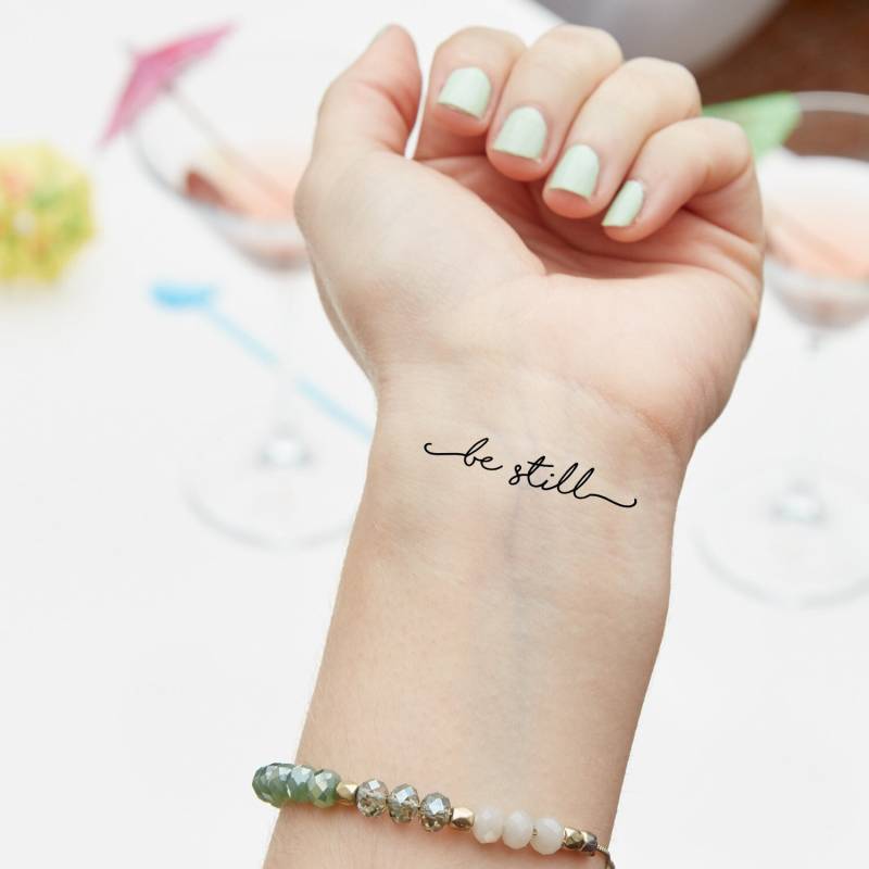 Temporäre Tattoo Frauen, Be Still | 3Er Set von Etsy - StudioMelitta