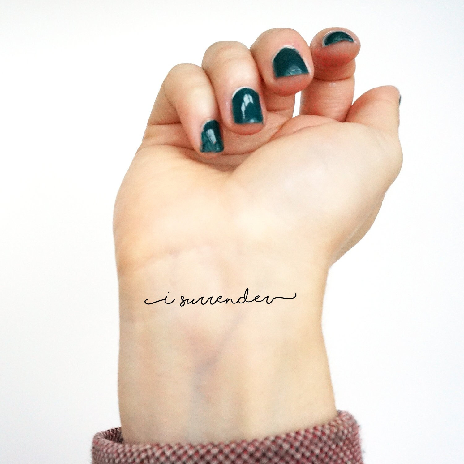 Temporäre Tattoo Frauen, I Surrender | 3Er Set von Etsy - StudioMelitta