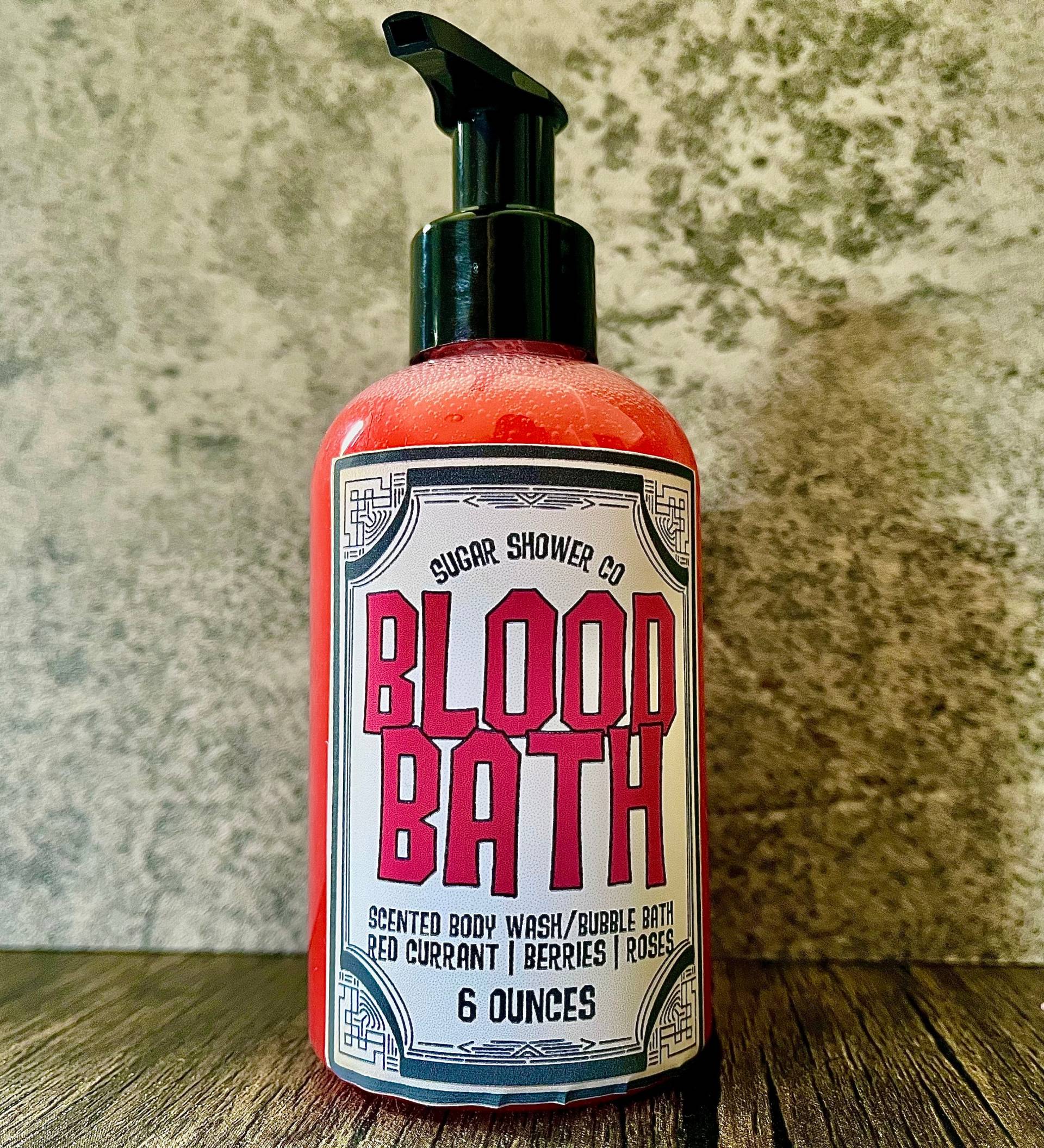 Blutbad Body Wash & Schaumbad - Duschgel Badeseife Halloween Seife Duftseife Hexenseife von Etsy - SugarShowerCo