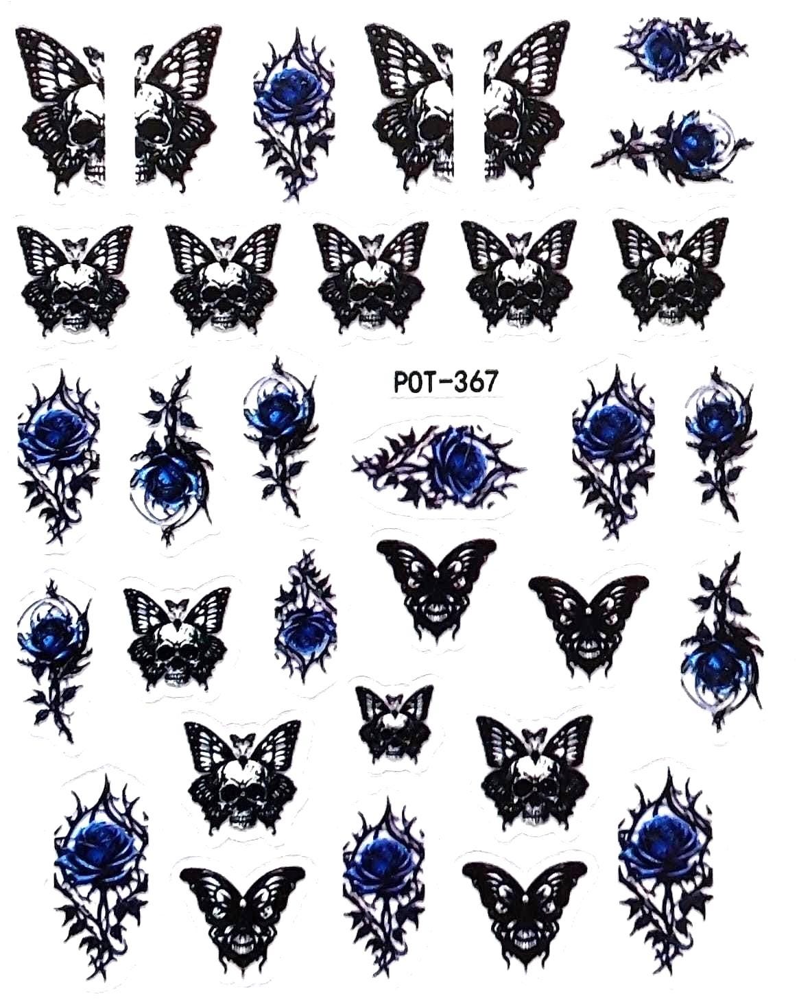 3D Nail Aufkleber/Gothic Pot367/Kreative Nägel Gestaltung/Selbstklebend/ 3D Nail Aufkleber/Gothic Pot367/Kreative Nägel Gestaltung/Selbstklebend/ von Etsy - Sumkiste