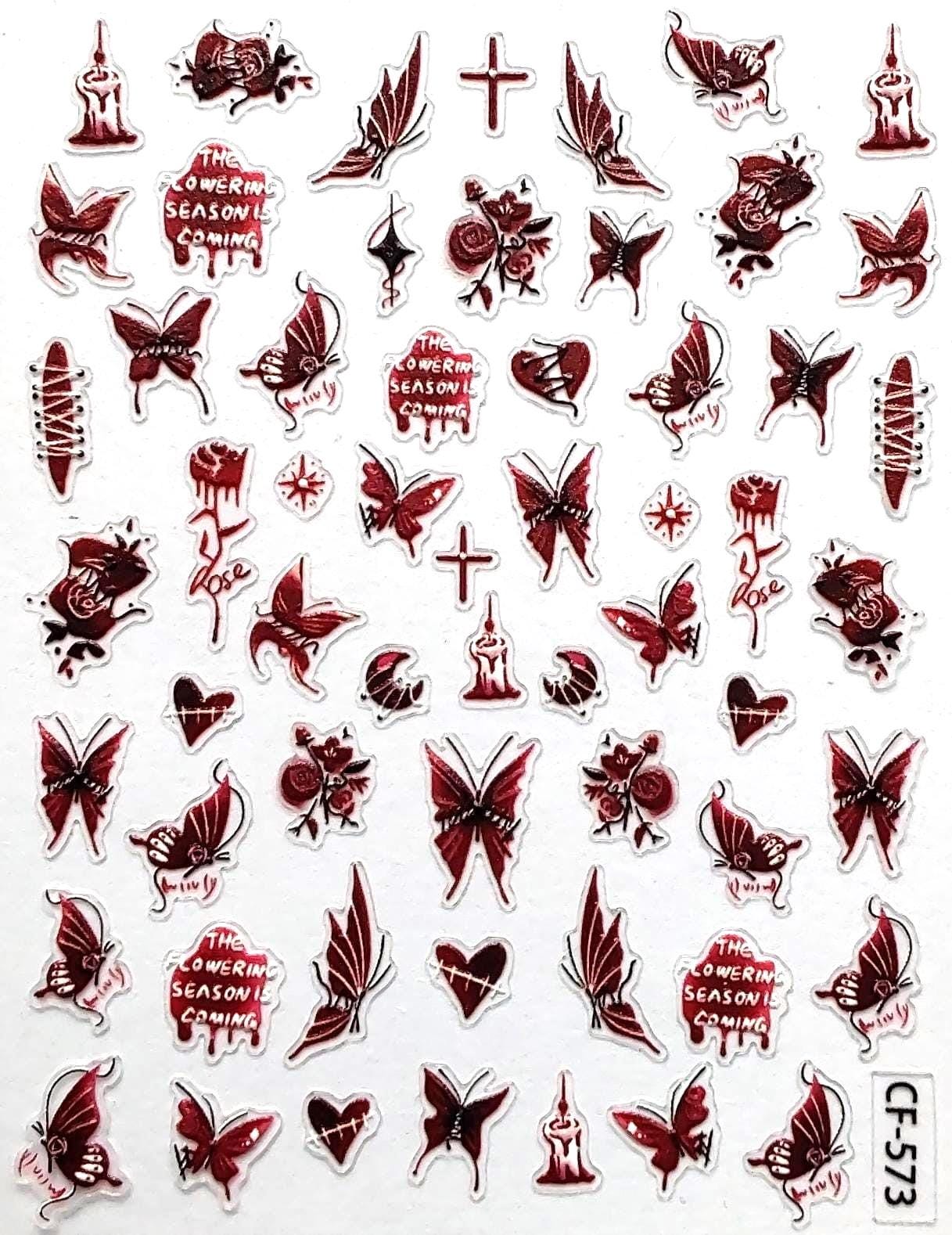 Nail Aufkleber/ Gothic/Cf573 /Kreative Nägel Gestaltung Selbstklebend Nail Aufkleber/ Gothic/Cf573 /Kreative Nägel Gestaltung Selbstklebend von Etsy - Sumkiste