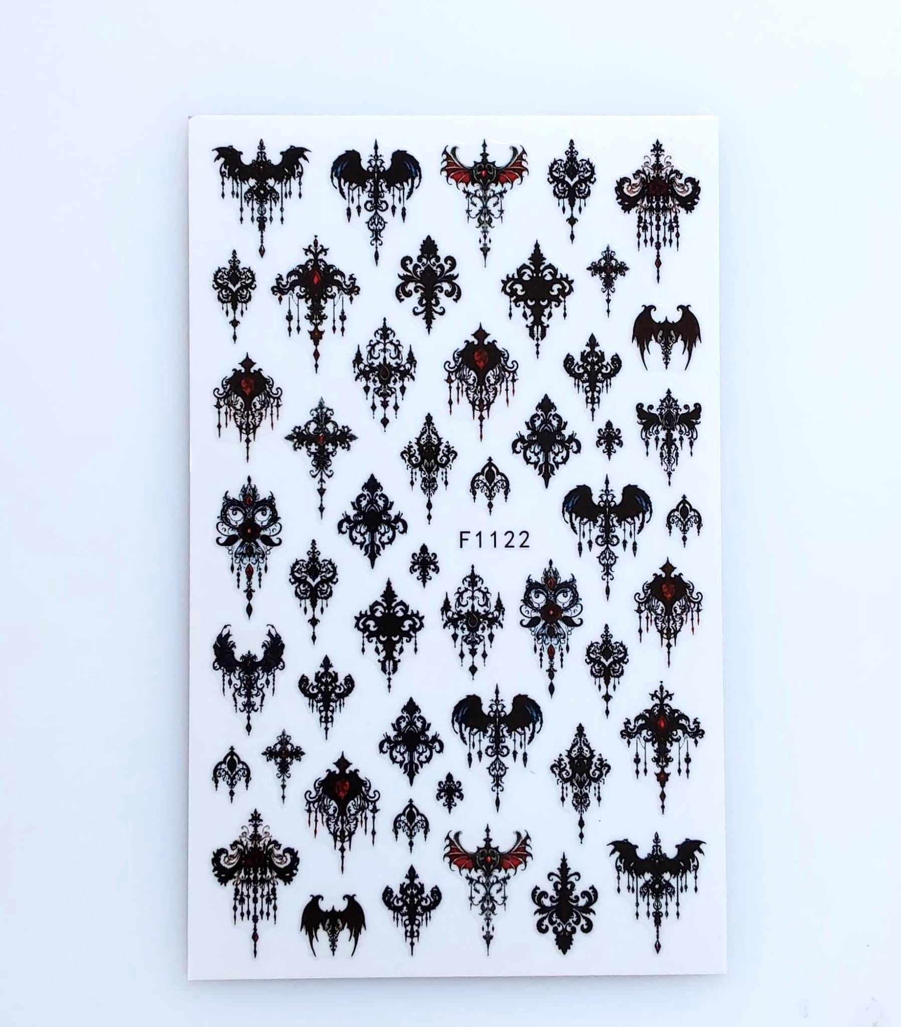 Nail Aufkleber/ Gothic F1122/Kreative Nägel Gestaltung/Selbstklebend Nail Aufkleber/ Gothic F1122/Kreative Nägel Gestaltung/Selbstklebend von Etsy - Sumkiste