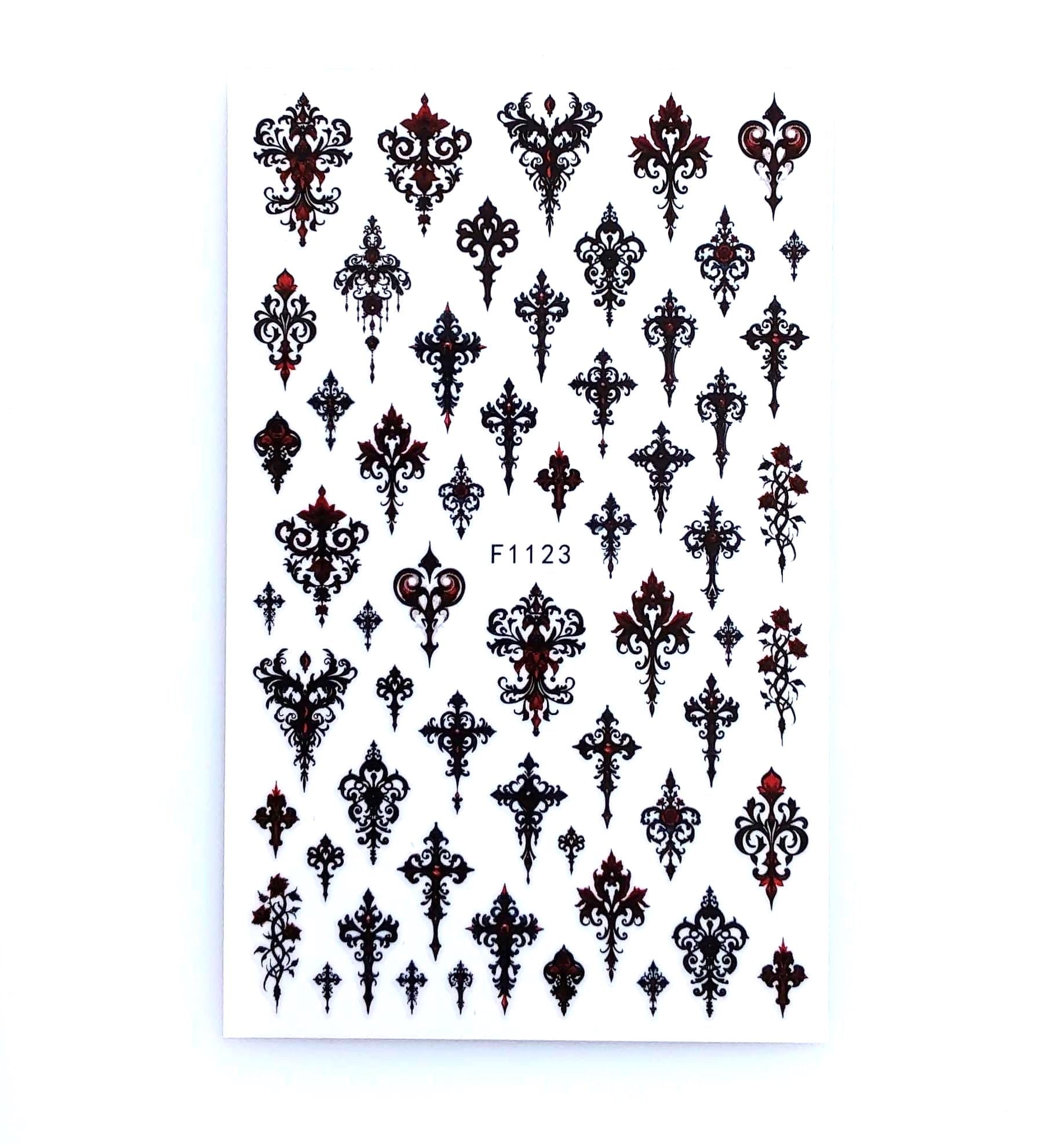 Nail Aufkleber/ Gothic F1123/Kreative Nägel Gestaltung/Selbstklebend Nail Aufkleber/ Gothic F1123/Kreative Nägel Gestaltung/Selbstklebend von Etsy - Sumkiste