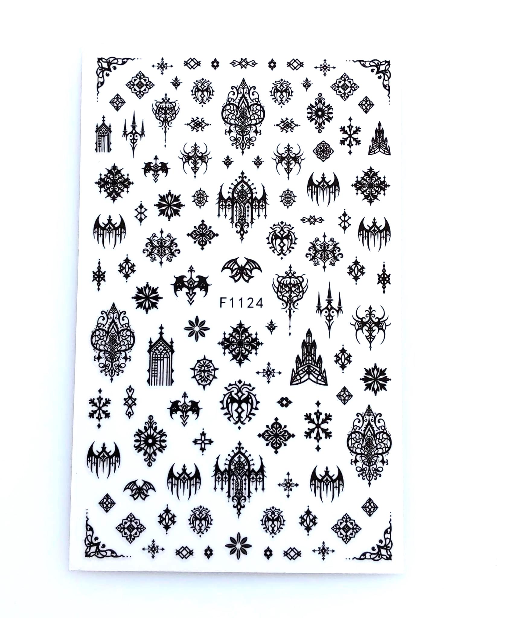 Nail Aufkleber/ Gothic F1124/Kreative Nägel Gestaltung/Selbstklebend Nail Aufkleber/ Gothic F1124/Kreative Nägel Gestaltung/Selbstklebend von Etsy - Sumkiste
